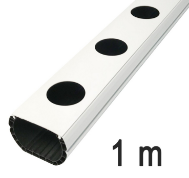 NFT-Rinne 8.5 × 5.5 × 100 cm – Doppelwandige Rinne für Aquaponik & Hydroponik