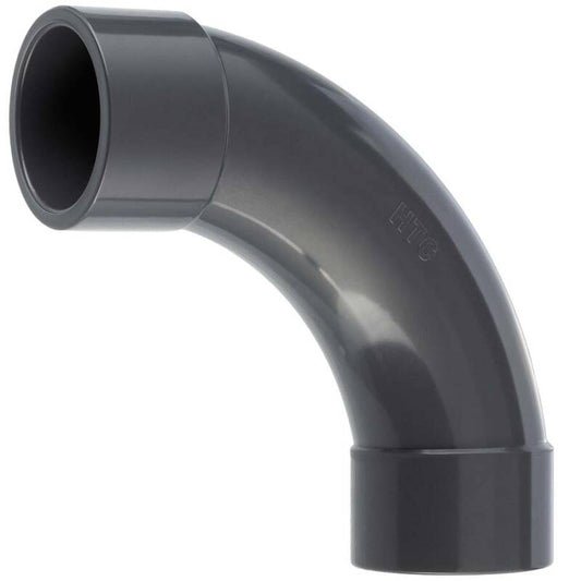 PVC-U Bogen 90° – 2fach Klebemuffe