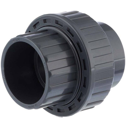PVC-U Verschraubung mit 2-fach Klebemuffe (20–110 mm)