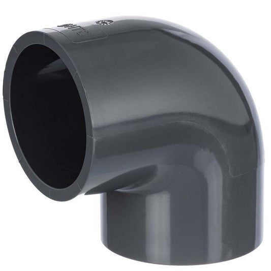 PVC-Winkel 90° – 2fach Klebemuffe